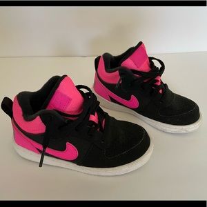 Nike High Tops Pink/ Black Toddler size 9